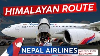 The Himalayan Route · NEPAL AIRLINES Economy Class  Kathmandu  Delhi  A Bucket List Flight!