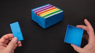 Origami: Automatic Paper Box - How to Fold - Full Tutorial