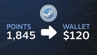 Turn Steam Points into Steam Games, Vouchers & Money
