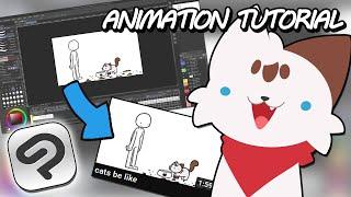 How to make Animations for YouTube in Clip Studio Paint (start to finish) - Step-By-Step Tutorial