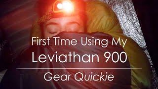 First Time Using My Leviathan 900 Sleeping Bag | Gear Quickie