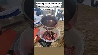 Making Blueberry and Brown Sugar Summer Sausage #cooking