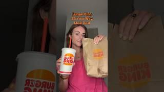 Burger King $5 Your Way Meal Deal #burgerking #burgerkingchallenge #burgerkingmukbang #eats