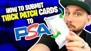 How to Submit Thick Patch Cards to PSA? Game Used Jersey PSA grading #shorts