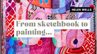 The connection between my sketchbooks and my paintings....