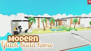 Modern/Neutral Glitch Build Home Tour|Adopt me~Ayxxla