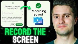 How to Record the Screen of ANY Android App - Android Studio Tutorial