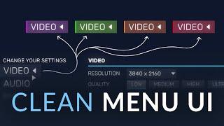 Clean Menu UI V1.2 | Unity Asset Store TOP ASSET