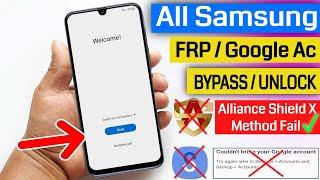 All Samsung Frp Bypass/Unlock Android 11 Alliance Shield X Method Fail Solution Without Online