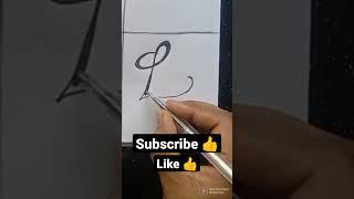 Amazing!!How to draw stylish letter "L" #simpledrawing #shorts #drawing #trending #drawtoys #artist