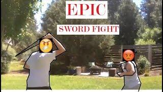 EPIC SWORD FIGHT!!! // Battle Video