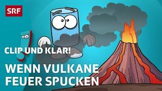 Vulkane: wie, wo & warum entstehen sie?  | SRF Kids – Clip und klar! | Für Kinder erklärt