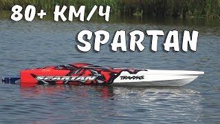 Скоростная лодка TRAXXAS Spartan ... Выжимаем максимум, башим и ловим удочкой.