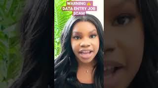 ️ WARNING! DATA ENTRY JOB SCAM! #dataentry #workfromhome #shorts