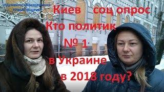 Киев Кто политик №1 2018 года в Украине соц опрос Иван Проценко