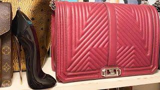 Silver Hardware Bag Rebecca Minkoff Jumbo Love Chevron Geo Geometric Pattern Bag in Tawny Port Red