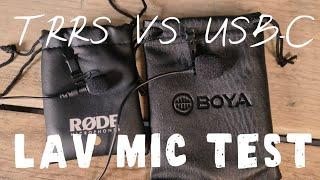 BOYA BY-M3 USB-C vs Rode Smartlav + TRRS  /  Which lav mic for smartphones or computers?