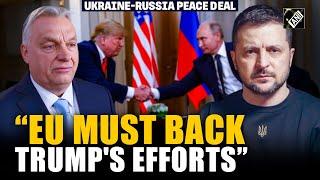 EU must back Trump's efforts to get Ukraine-Russia peace deal: Hungarian PM Orban