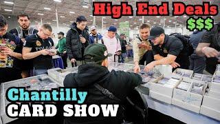 High End Deals All Day Long at The CHANTILLY CARD SHOW ! Day 1 Vlog