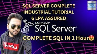 SQL Full Course 2025 | Complete SQL Course For Beginners | Learn SQL in 1 Hour | 6 LPA GUARANTEED