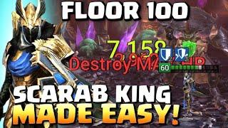 Vergis SOLOs floor 100 SCARAB KING effortlessly!  Raid Shadow Legends Vergis Guide