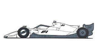 How To Draw Formula 1 Car