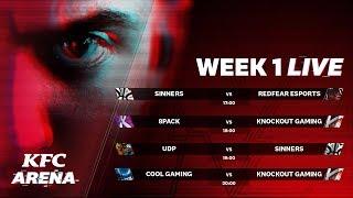 KFC Arena |  sinnerS vs RedFear eSports | 8Pack vs Knockout Gaming