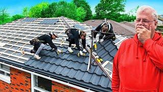 He BROKE DOWN in TEARS when he found out the ROOF was FREE!