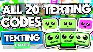  ALL *NEW* SECRET OP WORKING CODES in TEXTING SIMULATOR *2020* | Roblox Texting simulator