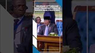 JADI SOROTAN! Delegasi KTT D 8 Keluar saat Prabowo Mulai Pidato, Mayor Teddy Tatap Tajam