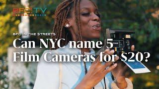 Can New Yorkers name 5 Film Cameras for $20? Film Photography Trivia and Polaroid Challenge!