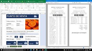 How To Create a Point of Sale Application [POS] in Excel - Thermal Printer Bill Template