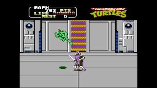 Teenage Mutant Ninja Turtles II: The Arcade Game - All Bosses (No Damage)