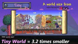 Terraria's secret 4th World Size Option ─ Smaller than Small, The "Tiny" World size..?