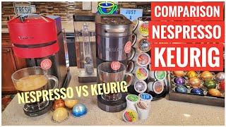 Nespresso VS Keurig Coffee Maker Which One Is Better? K-Cup VS Vertuoline Pods