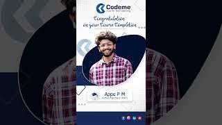 Codeme Hub for Tech Learning | Python full stack Internship | Software training