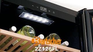 BARTSCHER 2Z126FL - Cave à vin multi-température de vieillissement et service 2 zones 126 bouteilles