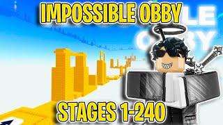 The Impossible Obby by Pro Chart Studios: ALL STAGES 1-240