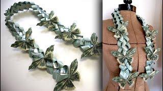 How to Make a Money Butterfly Lei for Graduation - Tutorial