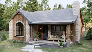 31'x37' Who Needs a Big House? This Warm Home is All You Need | Small House Ideas