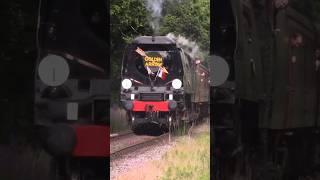 34092 ‘Golden Arrow’ On The Swanage Railway - 2024 #shorts #steamtrain #levelcrossing