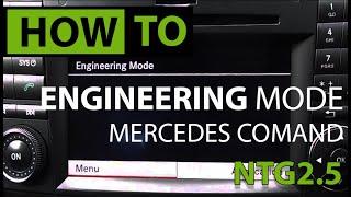 HOW TO: Access Hidden Engineering Menu - Mercedes COMAND NTG 2.5