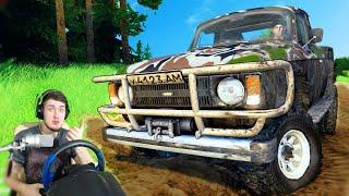 СПАСАЕМ ДЕДА ИЗ БОЛОТА - RP в SPINTIRES + РУЛЬ