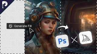 Midjourney + Photoshop Beta | Fix AI Images with Generative Fill