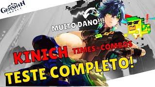 KINICH ESTÁ CAUSANDO UM DANO ASSUSTADOR! - TESTE COMPLETO  - GENSHIN IMPACT