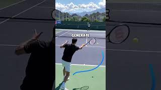 The KEY To Hit With Effortless POWER | Video credit: @zenracquets