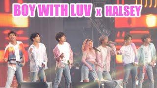 190607 4K- Boy with Luv WITH HALSEY @ BTS 방탄소년단 Speak Yourself Stade de France Paris Concert Fancam