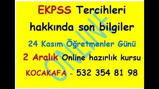 EKPSS Kadro sayıları Aralık Sonu gibi açıklanırmı,Kontenjanlar ne olur? 24 Kasım Öğretmenler günü