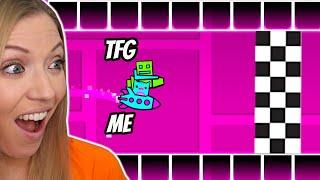 I RACED My Husband In Geometry Dash!