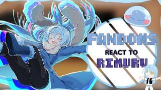 -|Full|- |FANDOMS REACT TO EACHOTHER|| pt. (1/7) Rimuru tempest|| Cringe|
